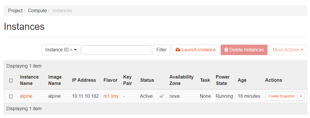 Active compute resource