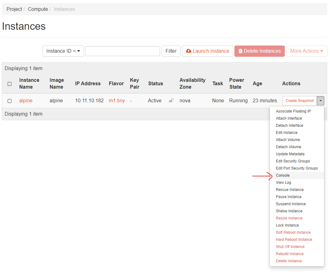 Provisioning resources
