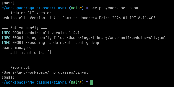 Check results of Arduino CLI activation